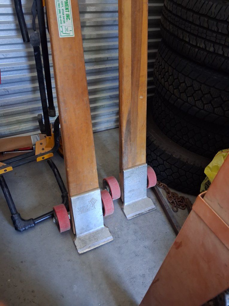 A-1 Casters & Equipment Inc. Wooden Furniture Appliance Movers, Dollies, Set of 2