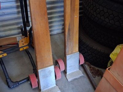 A-1 Casters & Equipment Inc. Wooden Furniture Appliance Movers, Dollies, Set of 2