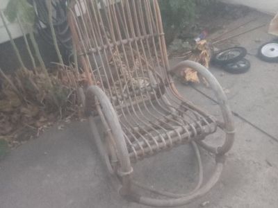 Vintage bamboo Rocking Chair