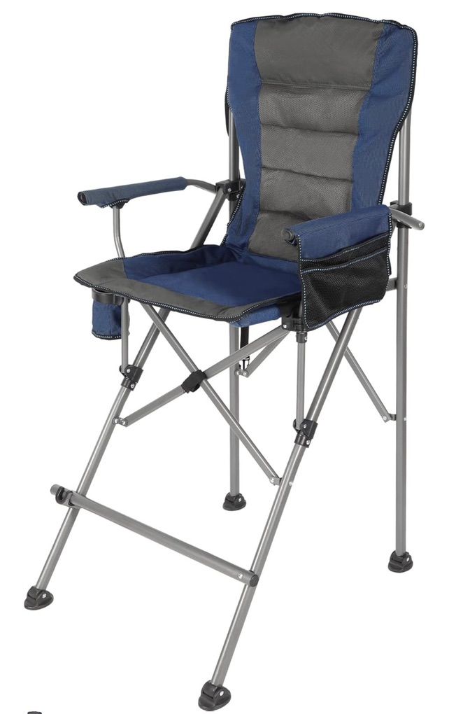BLUE Extra Tall Camping Chair