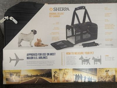 Sherpa Original Deluxe Pet Carrier – Brand New, Never Used