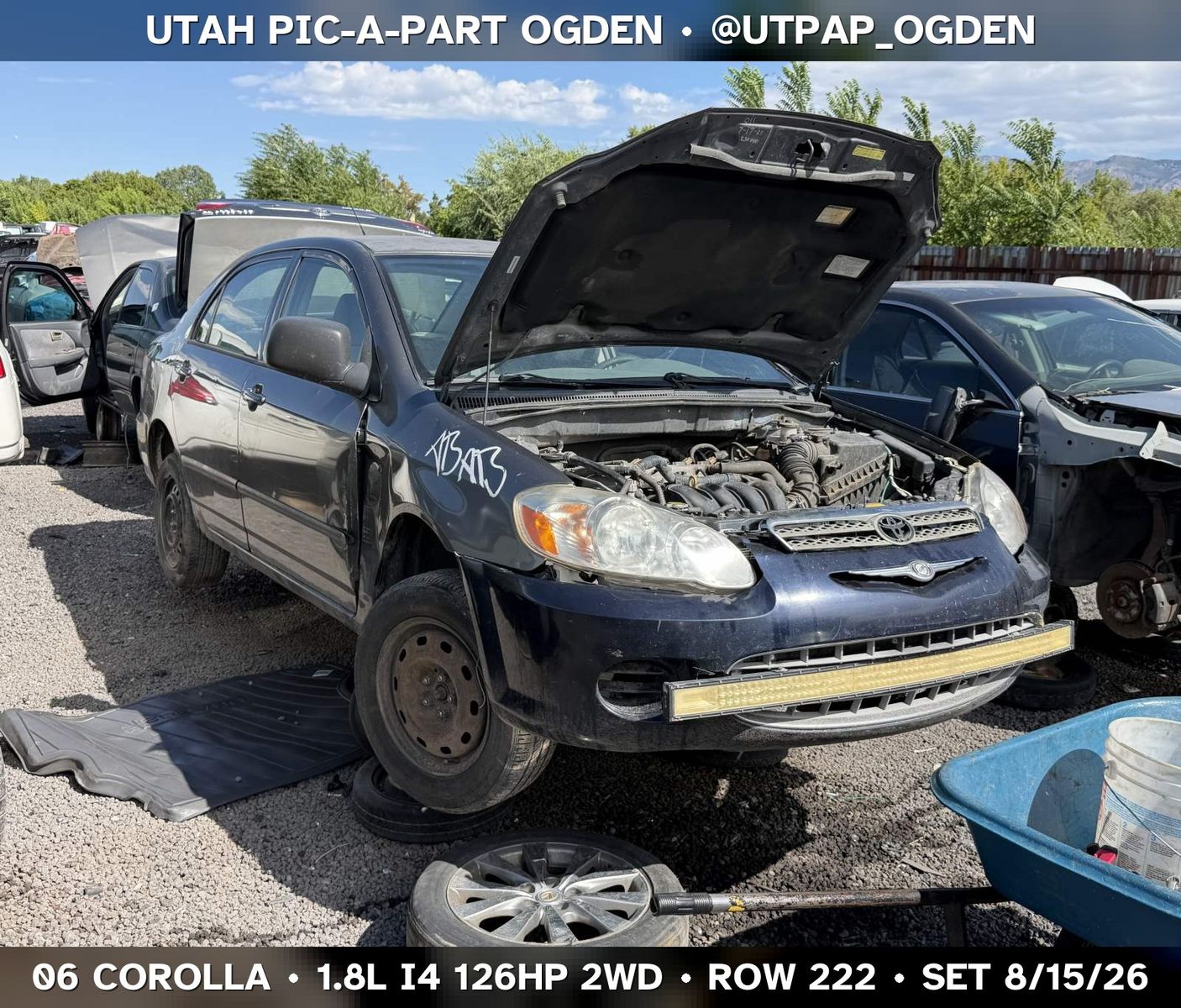 Just In! 2006 Toyota Corolla Parts - UTPAP Ogden