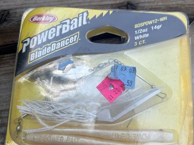 Berkley PowerBait BladeDancer 1/2 oz White Fishing Lures (3 Pack)