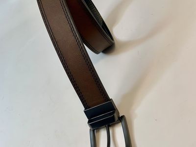 New Reversible Leather Black/Brown Belt Size 48