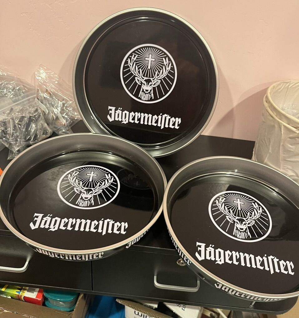 Brand new Jagermeifter Serving Trays