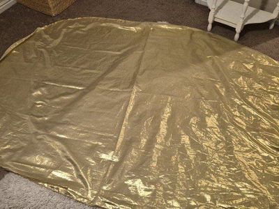 Gold Tablecloth- Large Oval