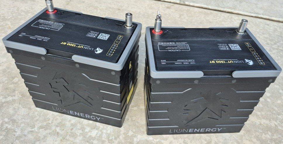 Lion Energy UT 1300 BT 12.8V 105Ah Lithium Iron Phosphate Battery (Pair)