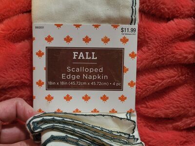 Set of 4 Fall Napkins Cloth