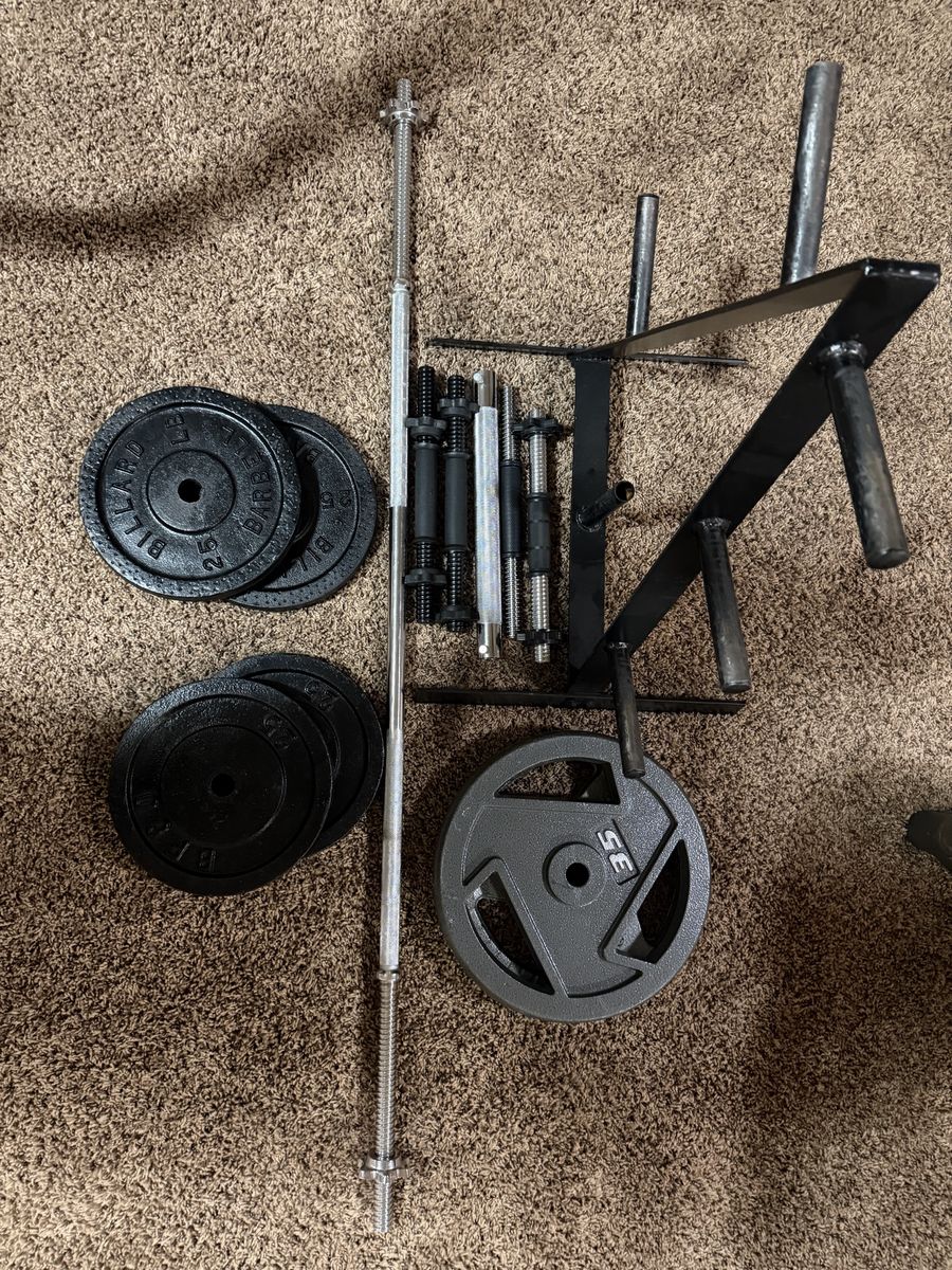weight plate, barbell, dumbbell, storage rack