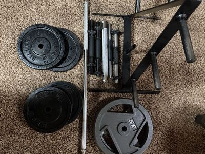 weight plate, barbell, dumbbell, storage rack