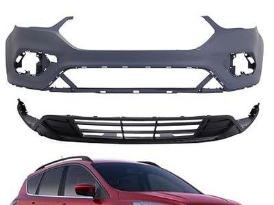 Ford Escape 2017-2019 Front Bumper Cover Grille Complete Assembly Set - New