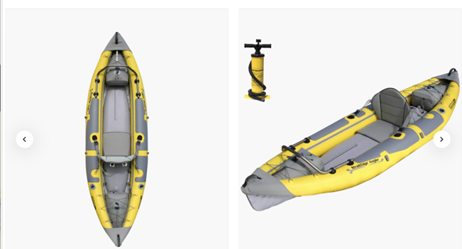 Straightedge Angler Fishing Kayak with Pump