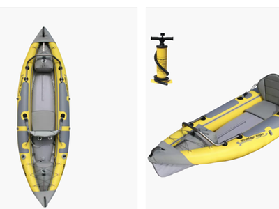 Straightedge Angler Fishing Kayak with Pump