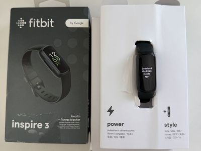 New Fitbit Inspire 3 Health & Fitness Tracker - Black (New, Sealed) Activity Tracking, Sleep Monitoring