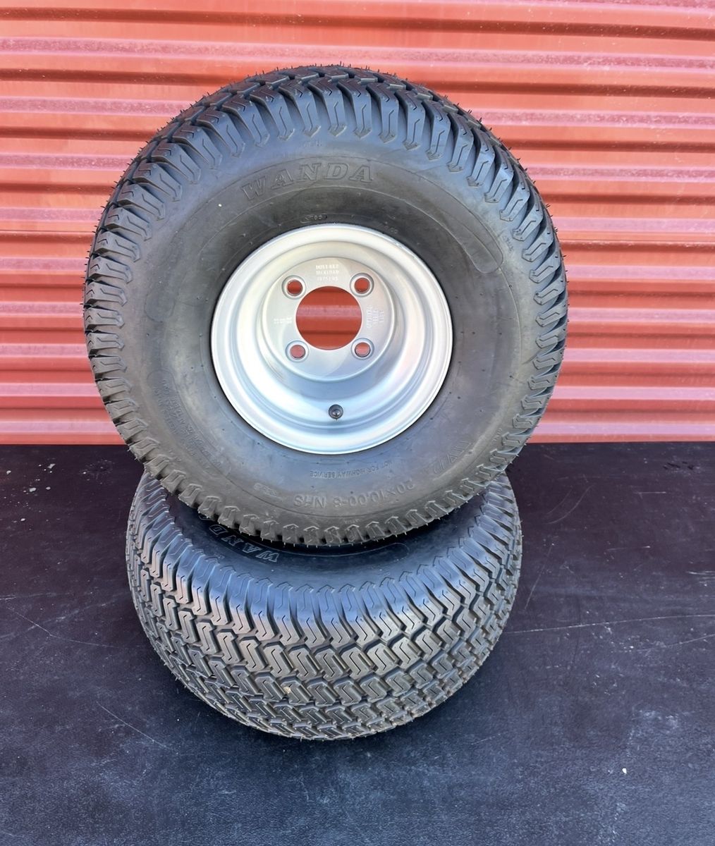New Set Wanda 20X10-8 Mower Tired With Wheels