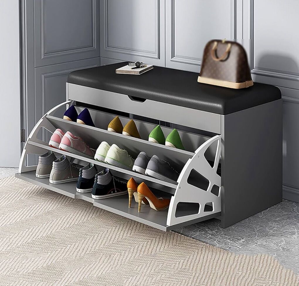 Modern Shoe Bench W/ cushionvtvbb
