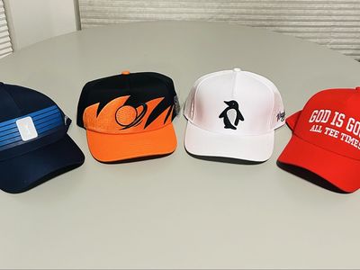 Lot Of Four Brand New Golf Hats, All Adjustable
