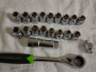 Pittsburgh SAE and Metric Go-Thru Socket Set.