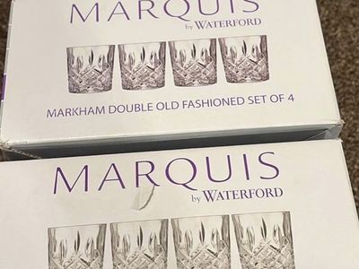 12 Marquis by Waterford Old-Fashioned Glass Cups (retails for $240)