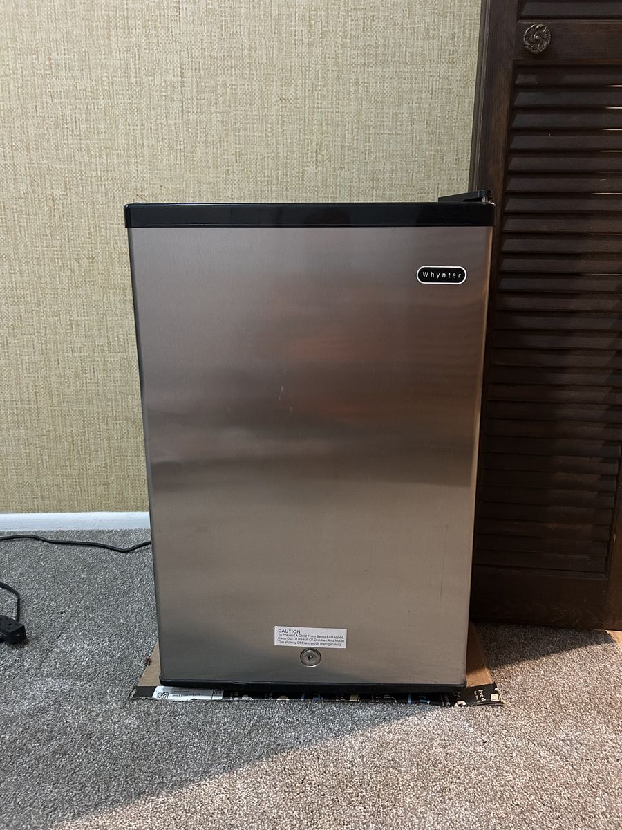 Whynter Upright Compact Refrigerator Stainless Steel Finish