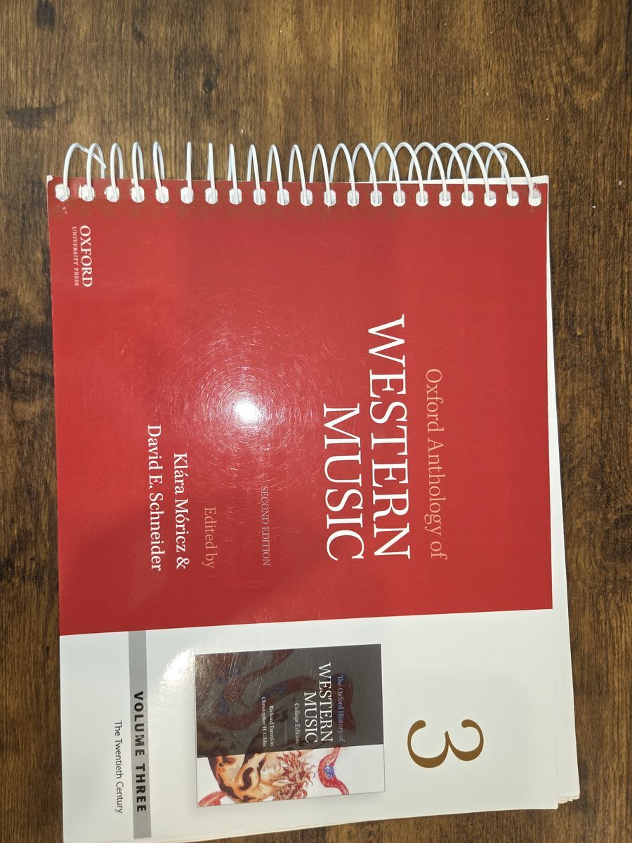 Oxford Anthology of Western Music 2nd Edition - Volume 3