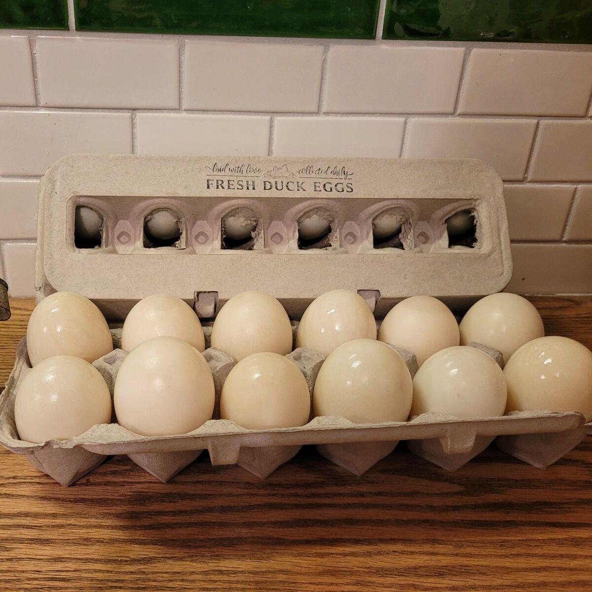 Farm fresh duck eggs