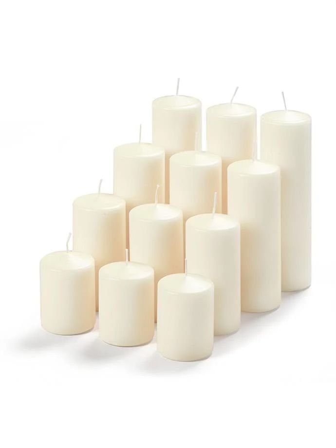 New Pillar Waterfall Candle Sets, Sets of 48