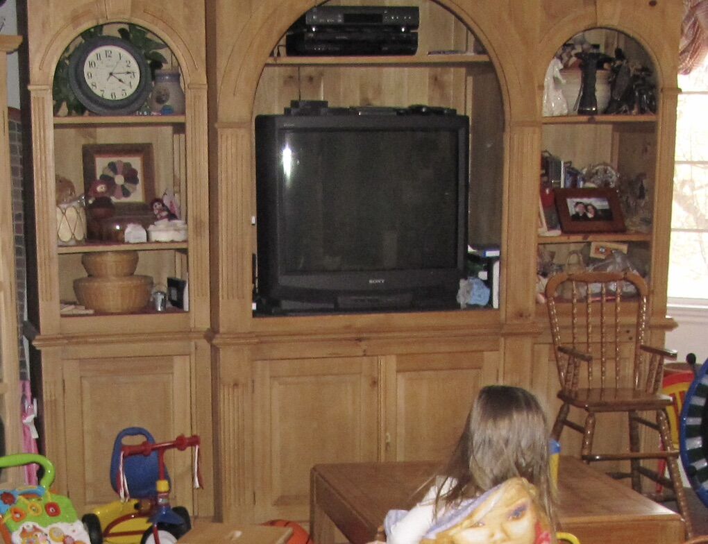 Solid Wood Bookshelf OR Entertainment Center