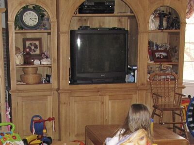 Solid Wood Bookshelf OR Entertainment Center