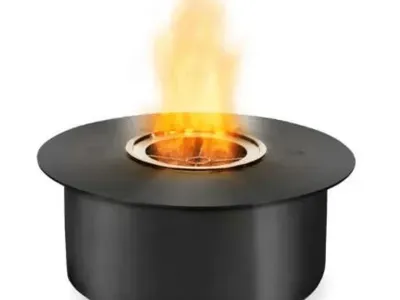 ECOSMART AB8 Round Ethanol Burner 14” Black ESF.2.B.AB8