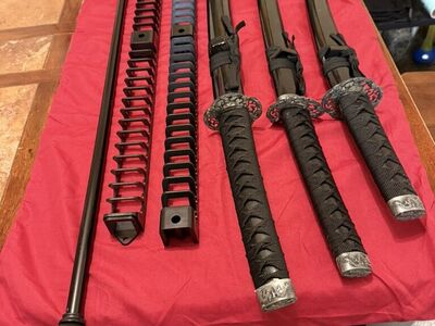 The Samurai Warrior Straight Katana Sword