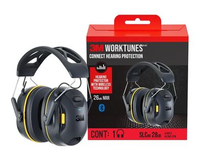 Connect Wireless Hearing Protector, Bluetooth ,26 dB Noise Reduction Rating 3M