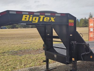 BigTex 22GN HD Gooseneck Flatbed Trailer - Tandem Dual Axle, 30ft