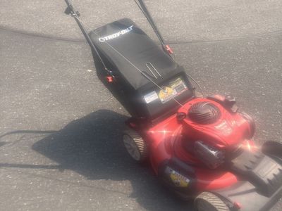 Troy-Bilt TB210 Self-Propelled Gas Walk-Behind Lawn Mower with Grass Bagger