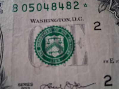 Series 2013 $1 Star Note One Dollar Bill
