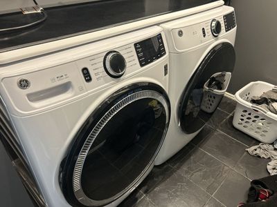 GE Profile Front Load Washer & Dryer Set - White - UltraFresh Vent System - Excellent Condition both units only I will not separ