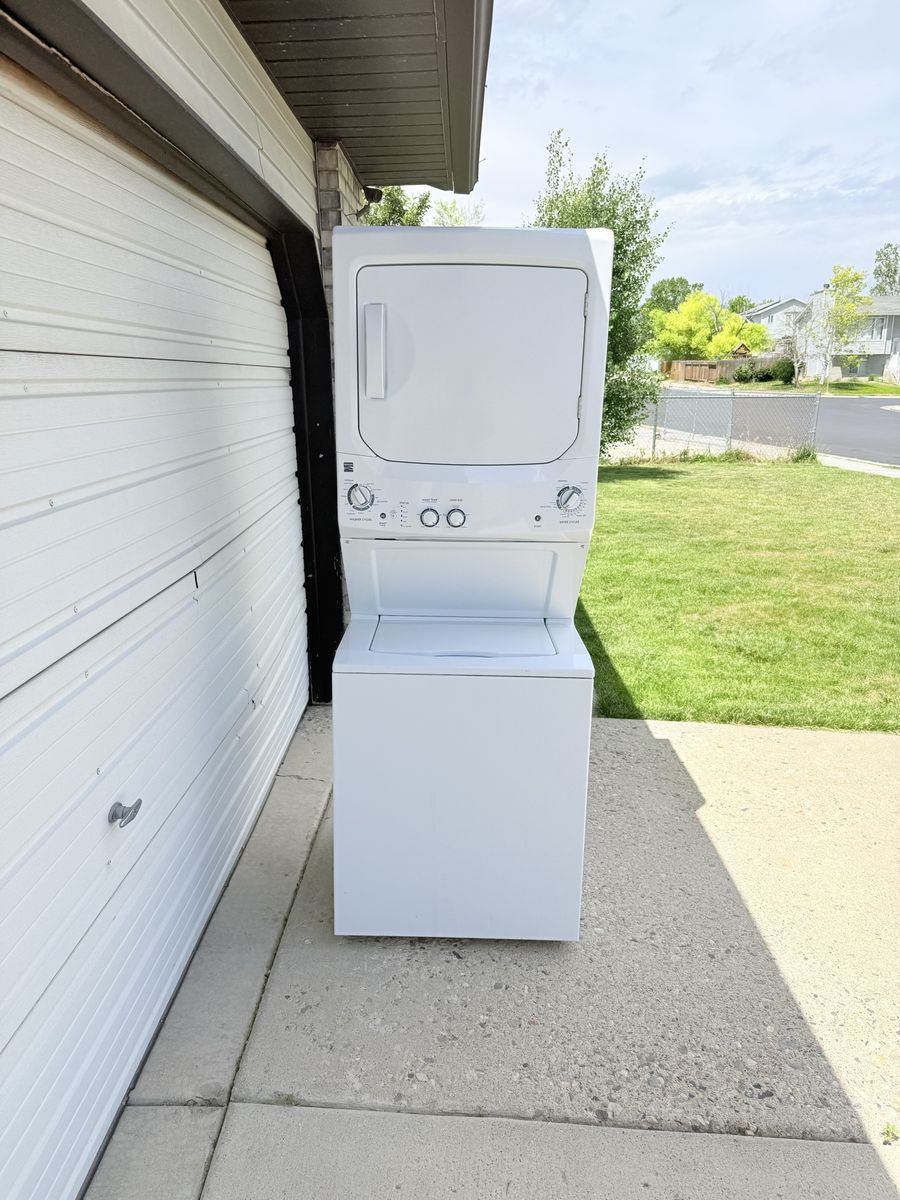 Kenmore stackable washer and electric dryer