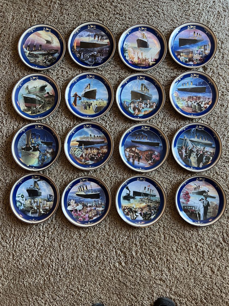 16 Titanic Plate Collection