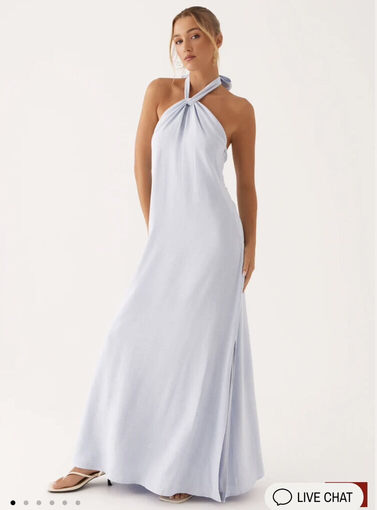 Pale Blue Prom Dress