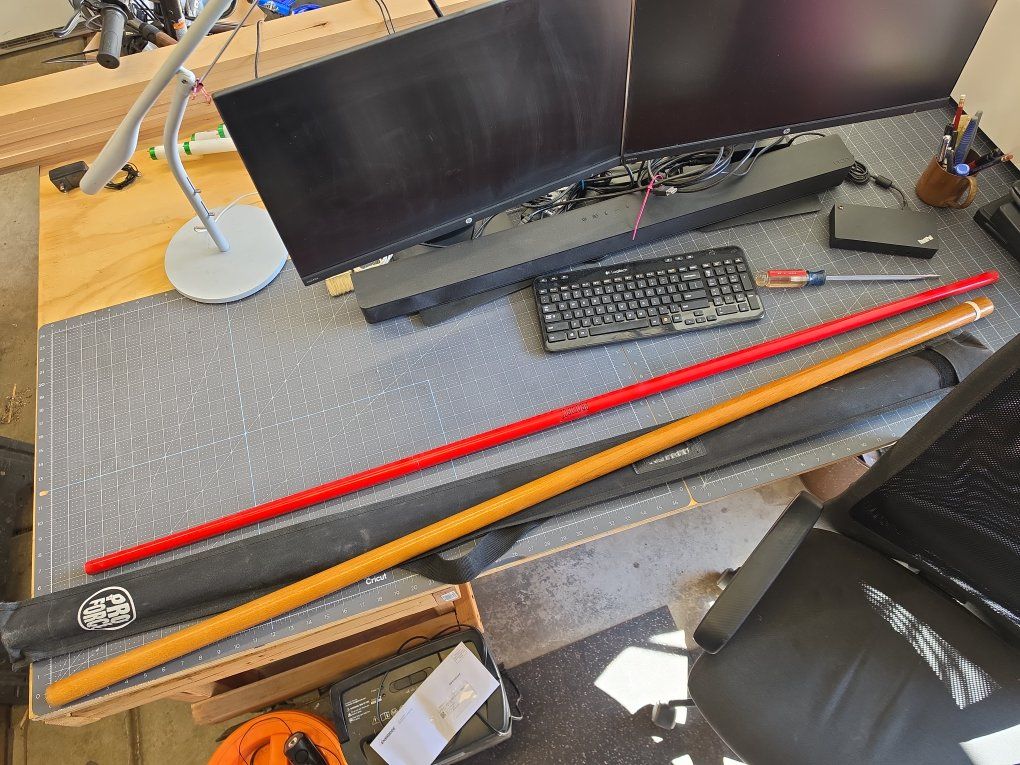 2 Martial Arts Bo Staffs – Hardwood & Competition – $50 for Both