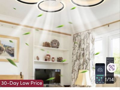 Wrought Studio Debrann 39.4" Dimmable Reversible Ceiling Fan with LED Lights - Black