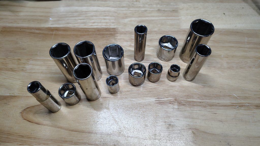 Craftsman 3/8" Drive SAE Loose Sockets, 14 pcs