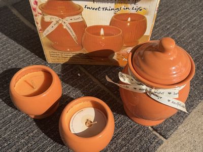Florasense Sweet Things in Life 3-Piece Fragranced Candle Gift Set Terra Cotta