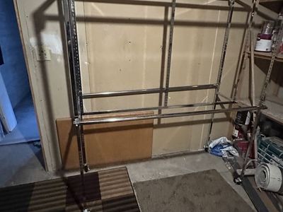Heavy-Duty Chrome Double-Rail Garment Rack with Wheels