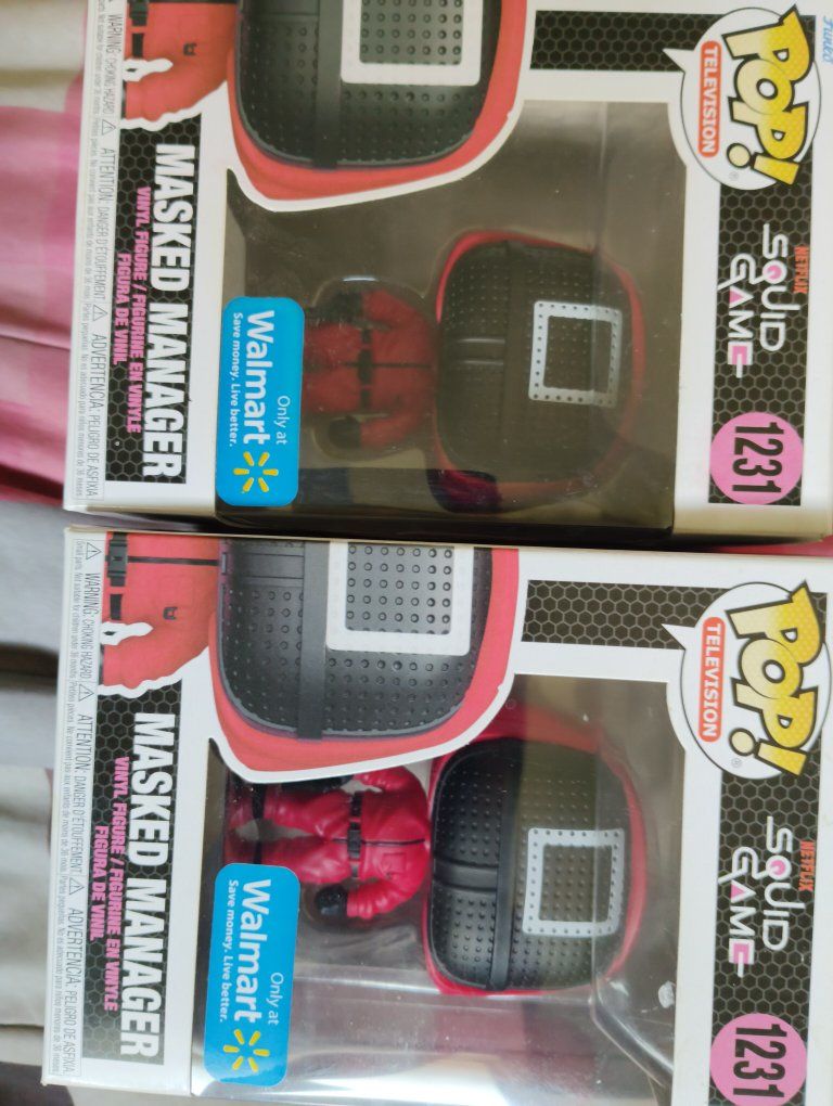  2 Squid Game Masked Manager Funko Pops