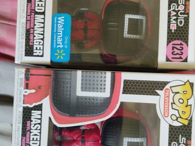 2 Squid Game Masked Manager Funko Pops