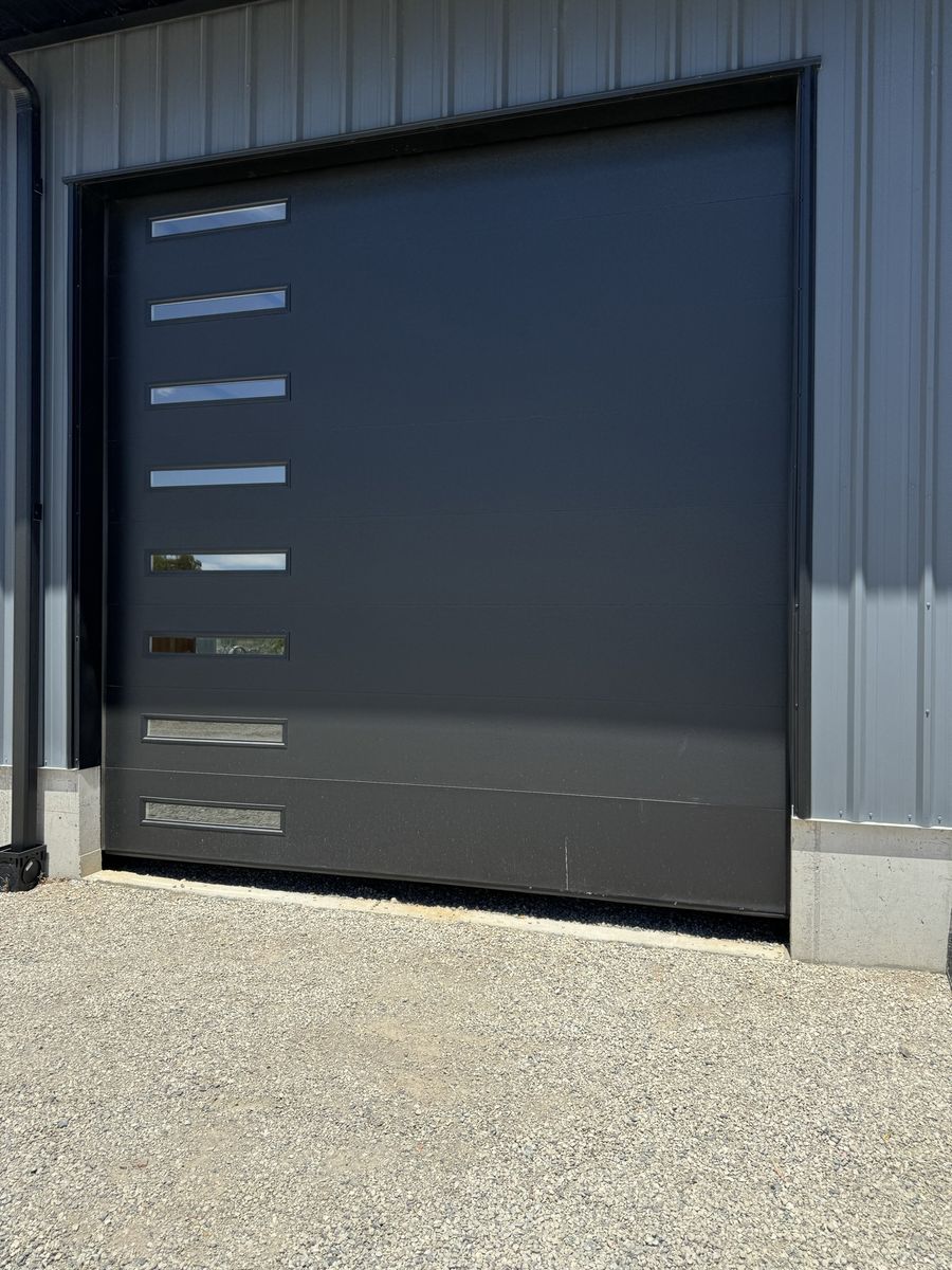 Amarr garage doors black 10x14 and 14x14