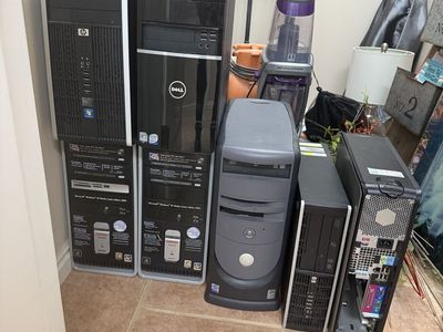 Older Computer Towers And Componenants