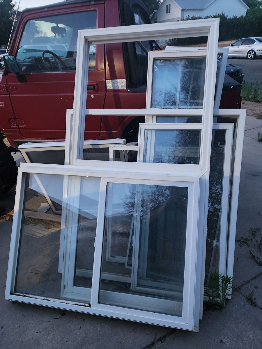 used windows but still in decent shape.