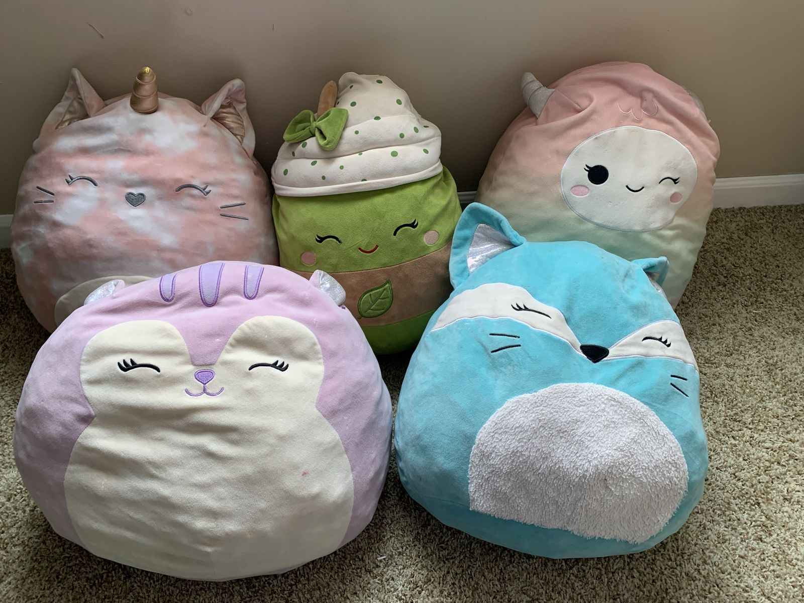 Five Squishmallows